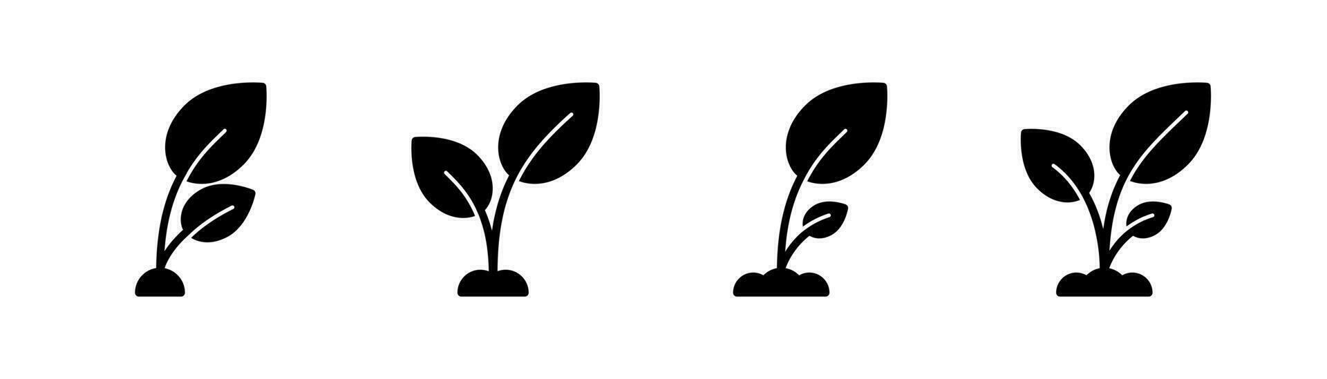 Öko Blatt Glyphe Symbol. Ökologie Illustration. Öko Symbol. Ökologie Pflanze Glyphe Symbol. Öko unterzeichnen. Lager Vektor Illustration.