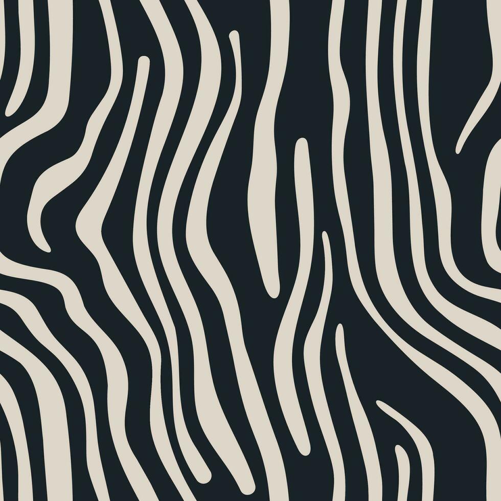 svartvit bakgrund med en vit och svart vågig klotter, ett organisk vektor illustration idealisk för minimalistisk tapet
