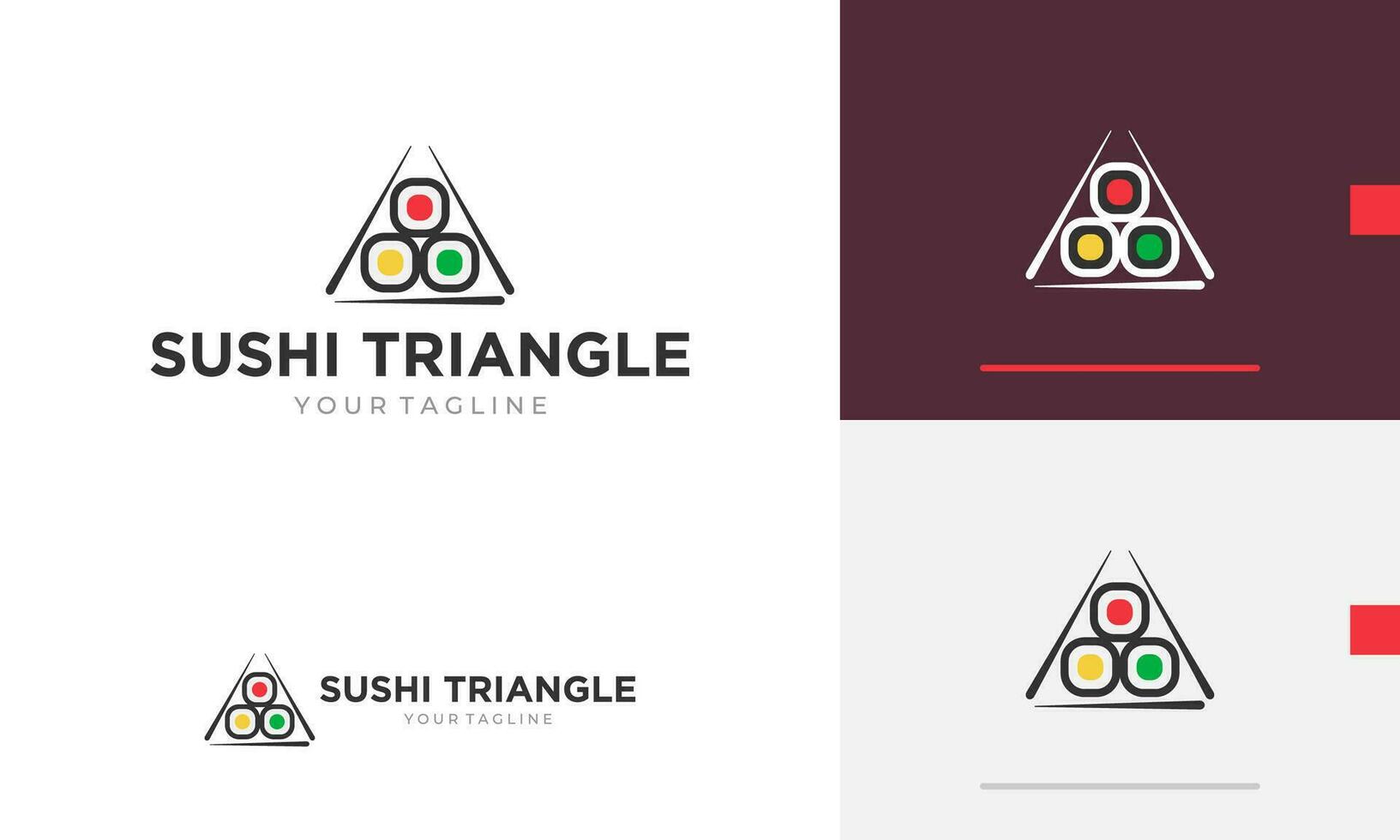 Logo Design Symbol Symbol Zeichen Sushi Sashimi Fisch japanisch Essen mit Stäbchen traditionell Restaurant vektor