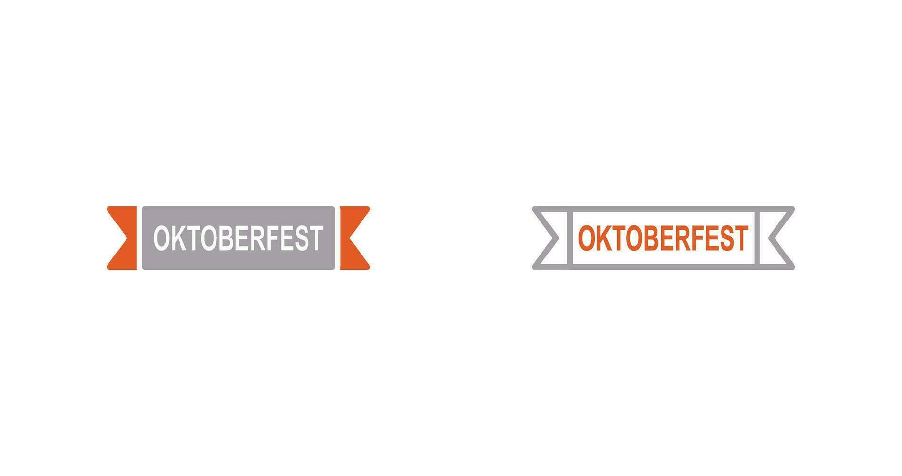 Oktoberfest-Banner-Vektor-Symbol vektor