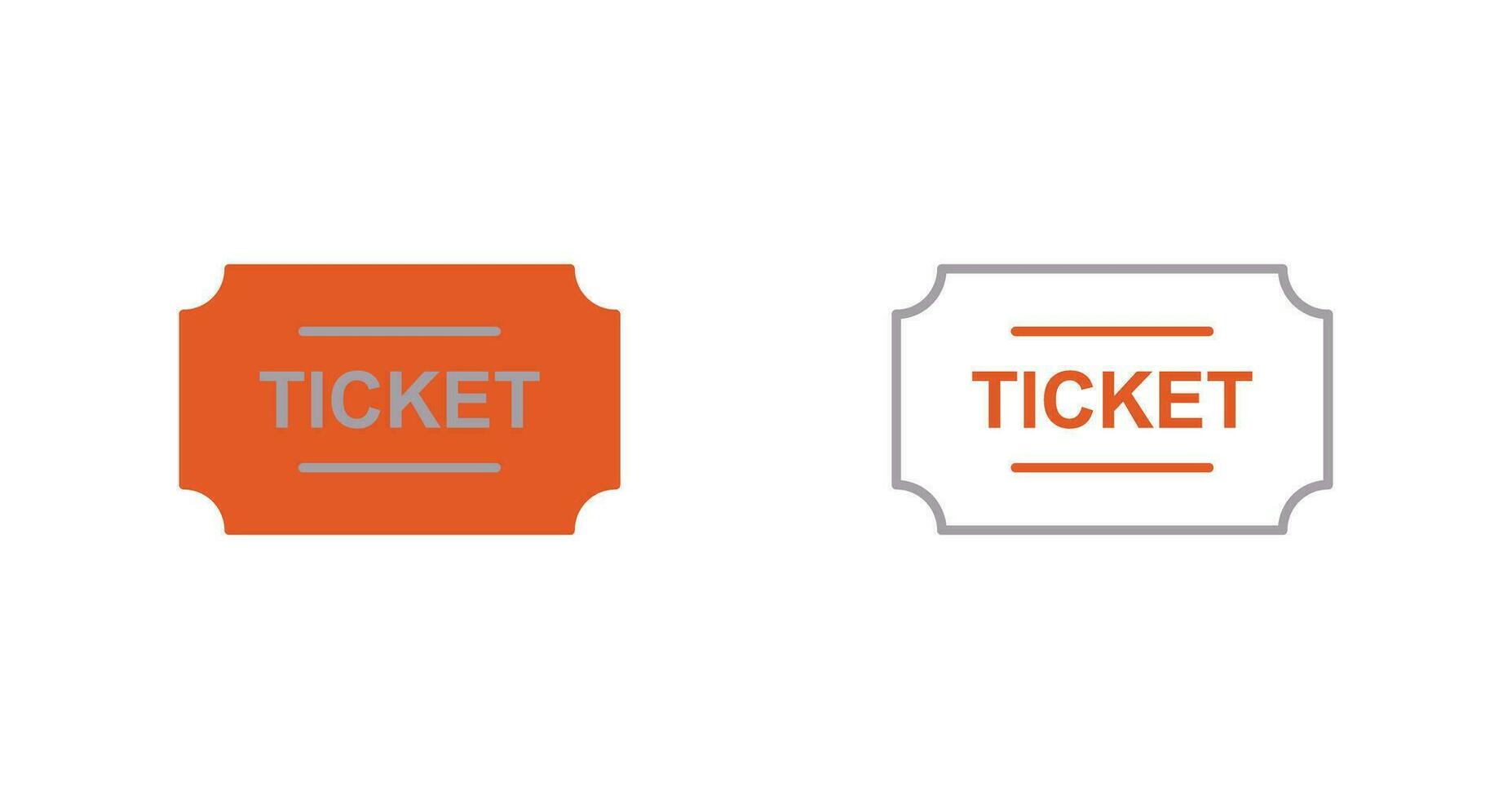 Ticket-Vektor-Symbol vektor