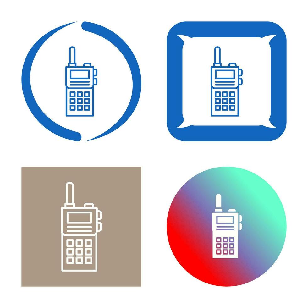 Walkie-Talkie-Vektorsymbol vektor