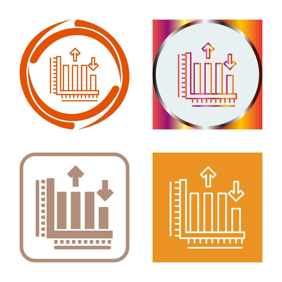 Balkendiagramm-Vektorsymbol vektor