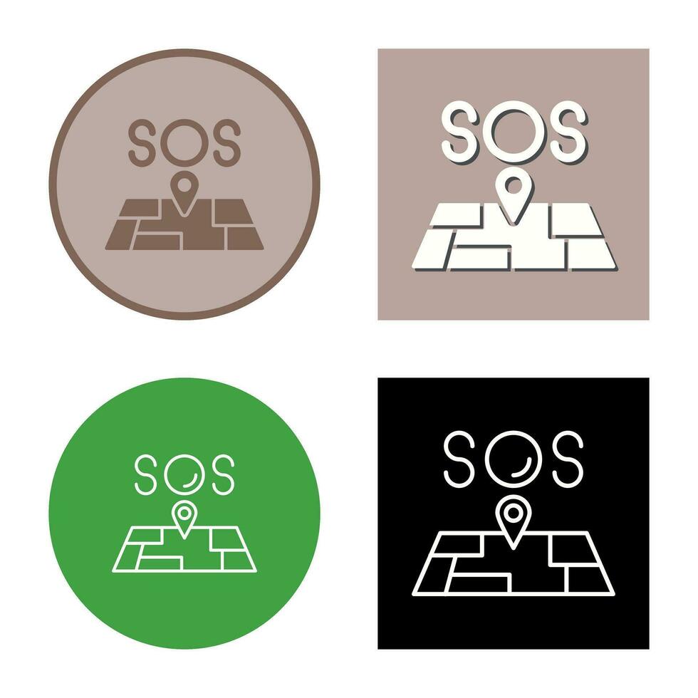 SOS-Vektorsymbol vektor