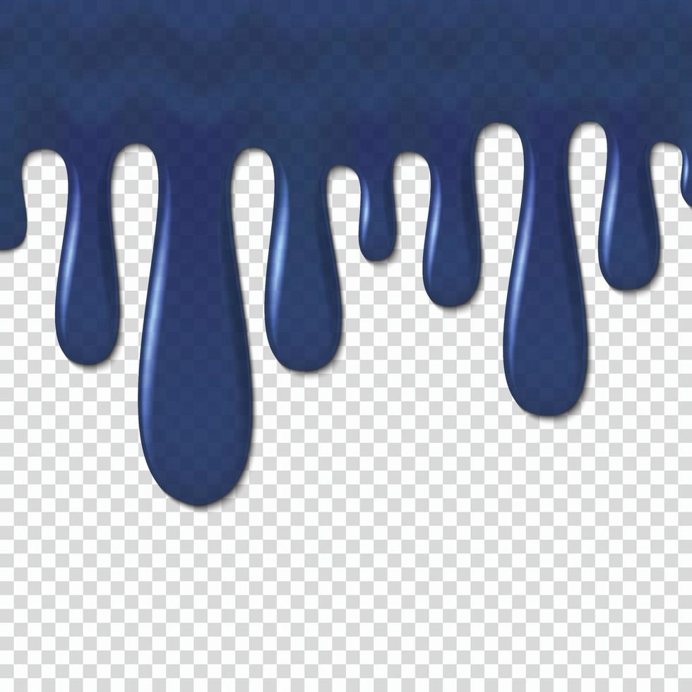 Wassertropfen, blaue Farbtropfenvorlage für Ihr Design vektor