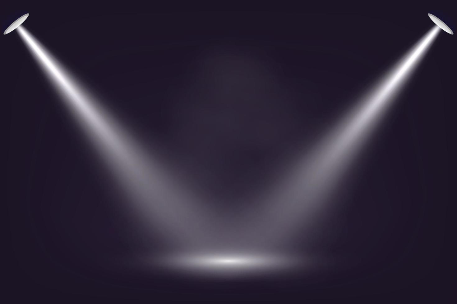 Spotlight auf dunkler Bühnenhintergrundvorlage für Ihr Design vektor