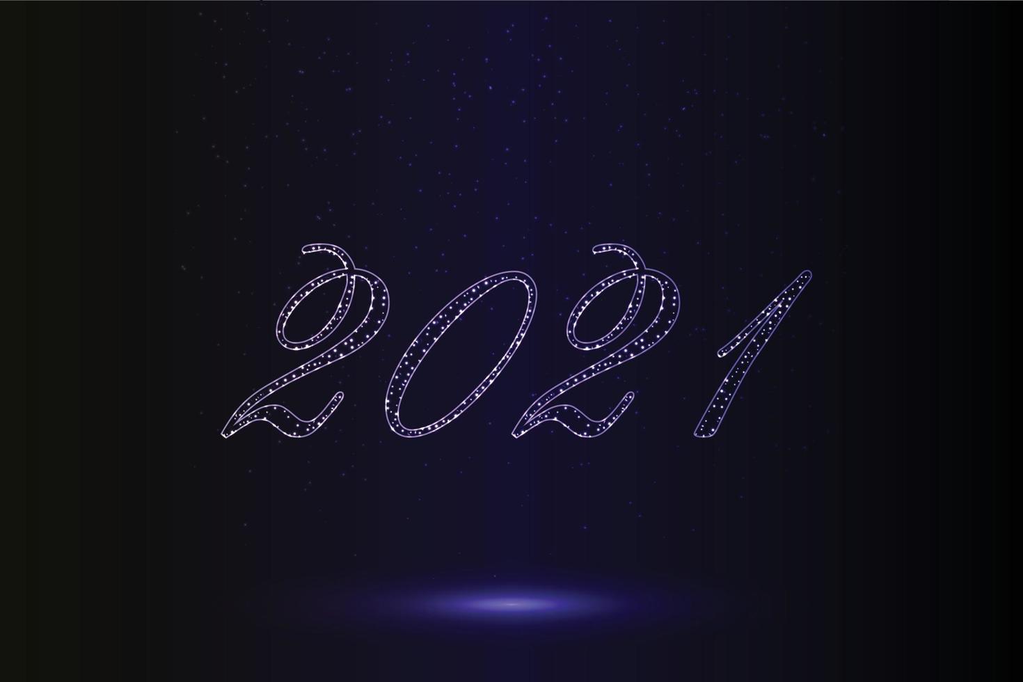 Frohes neues Jahr 2021 Hintergrundvorlage für Ihr Design vektor