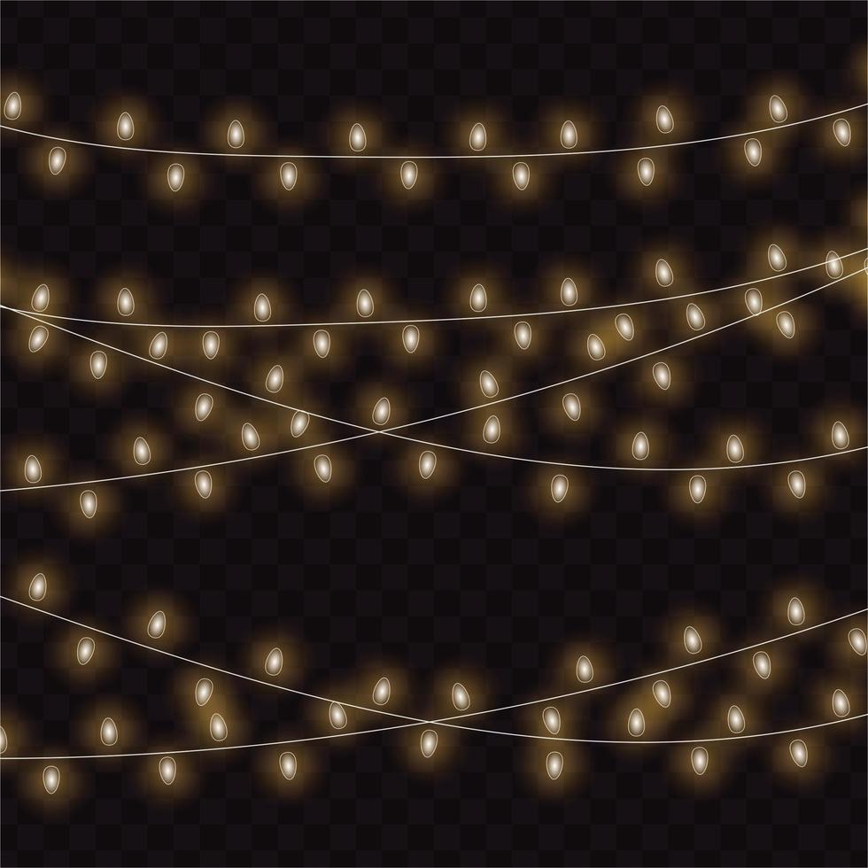 Weihnachten leuchtende Lichter. Vorlage für Ihr Design vektor