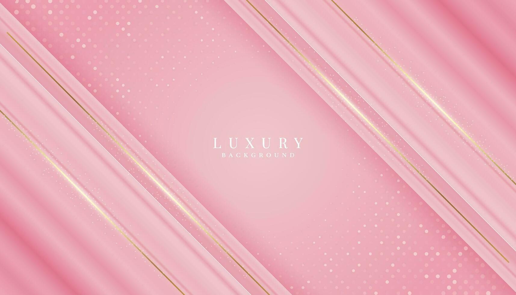 lyxig rosa bakgrund med gnistrande guld och glitter. modern elegant abstrakt bakgrund vektor