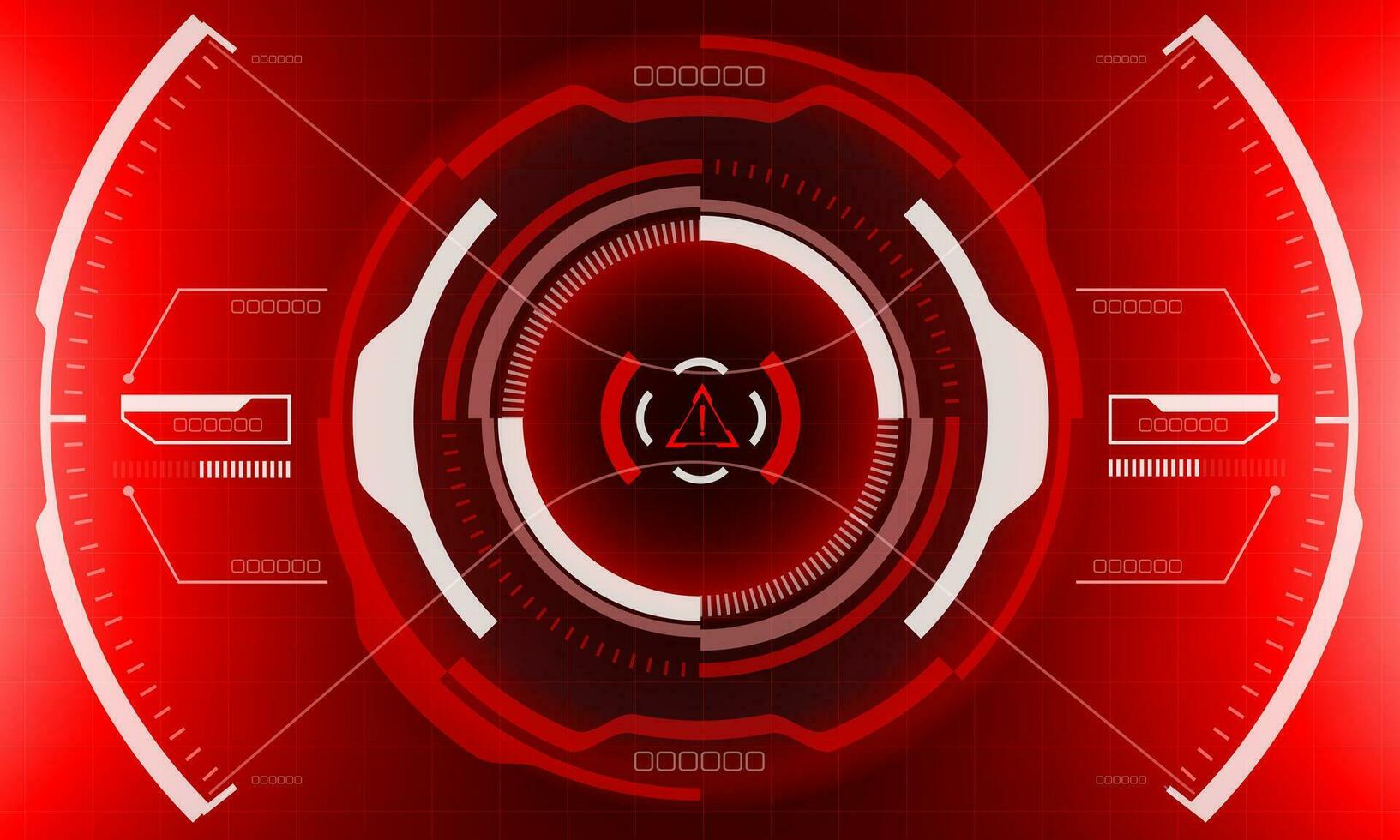 hud sci-fi gränssnitt skärm se geometrisk på röd design virtuell verklighet trogen teknologi kreativ visa vektor