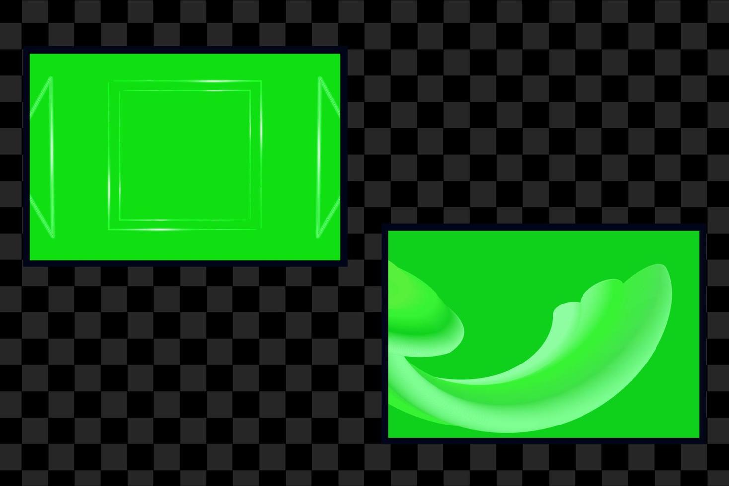 uppsättning grön halvton abstrakt bakgrund med gradient stil vektor
