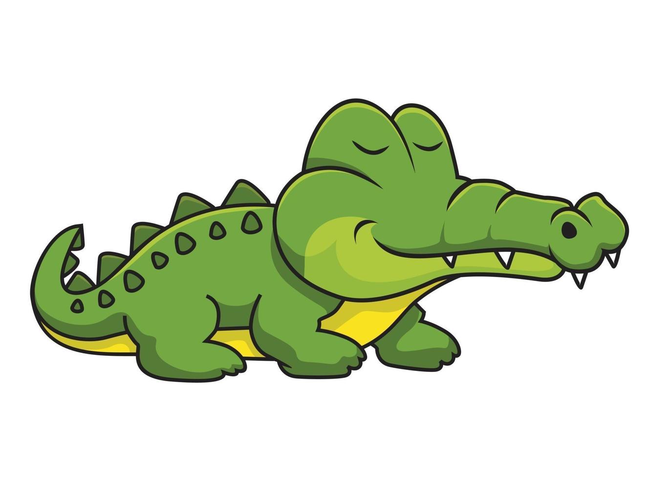 Krokodil Cartoon Alligator vektor