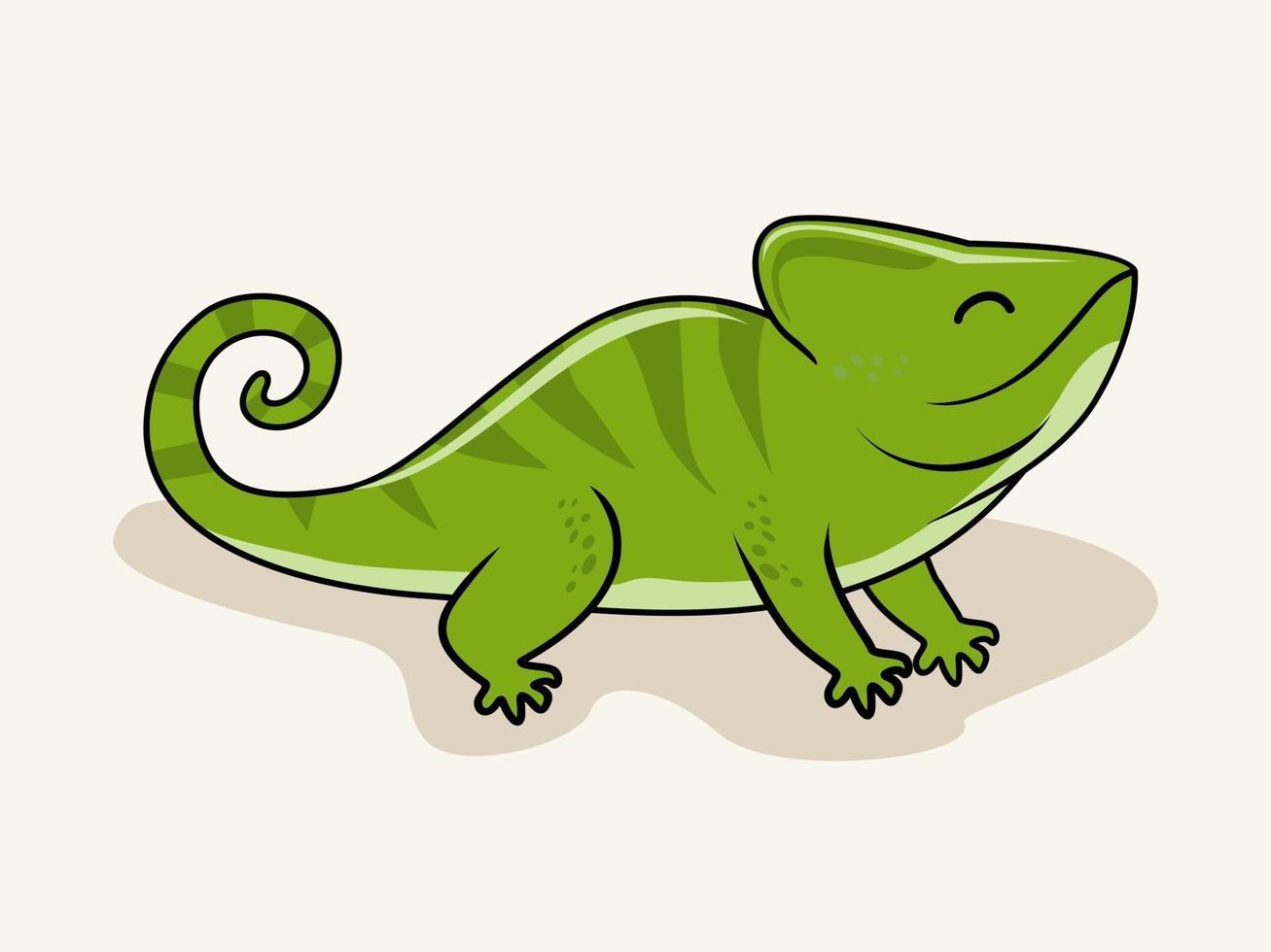 kameleont illustrationer tecknad vektor