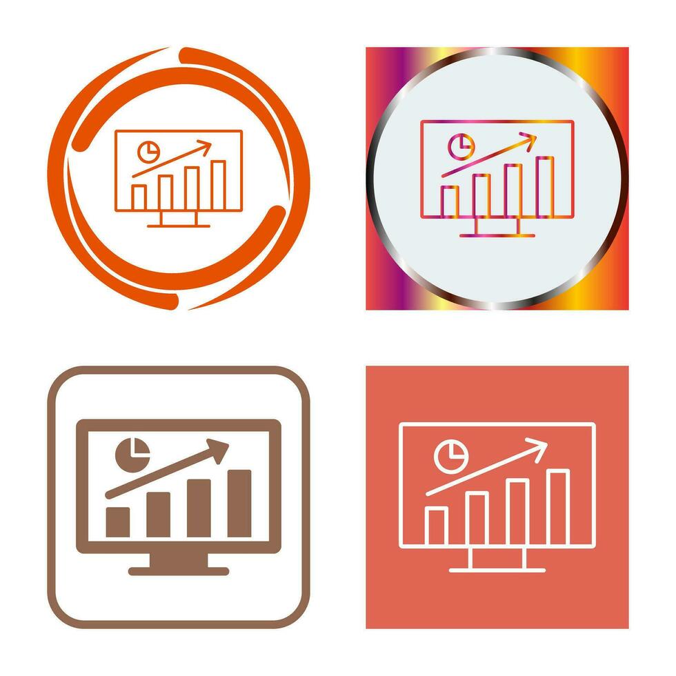 Statistik-Vektorsymbol vektor