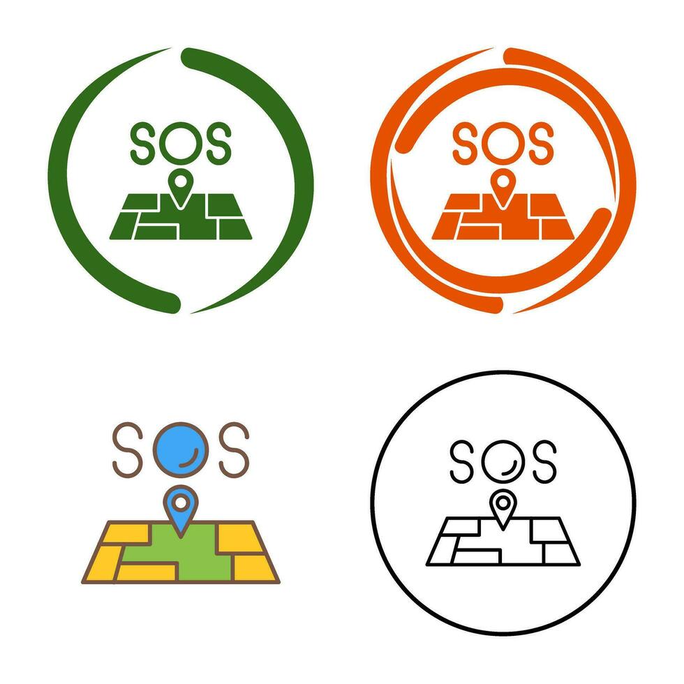 SOS-Vektorsymbol vektor