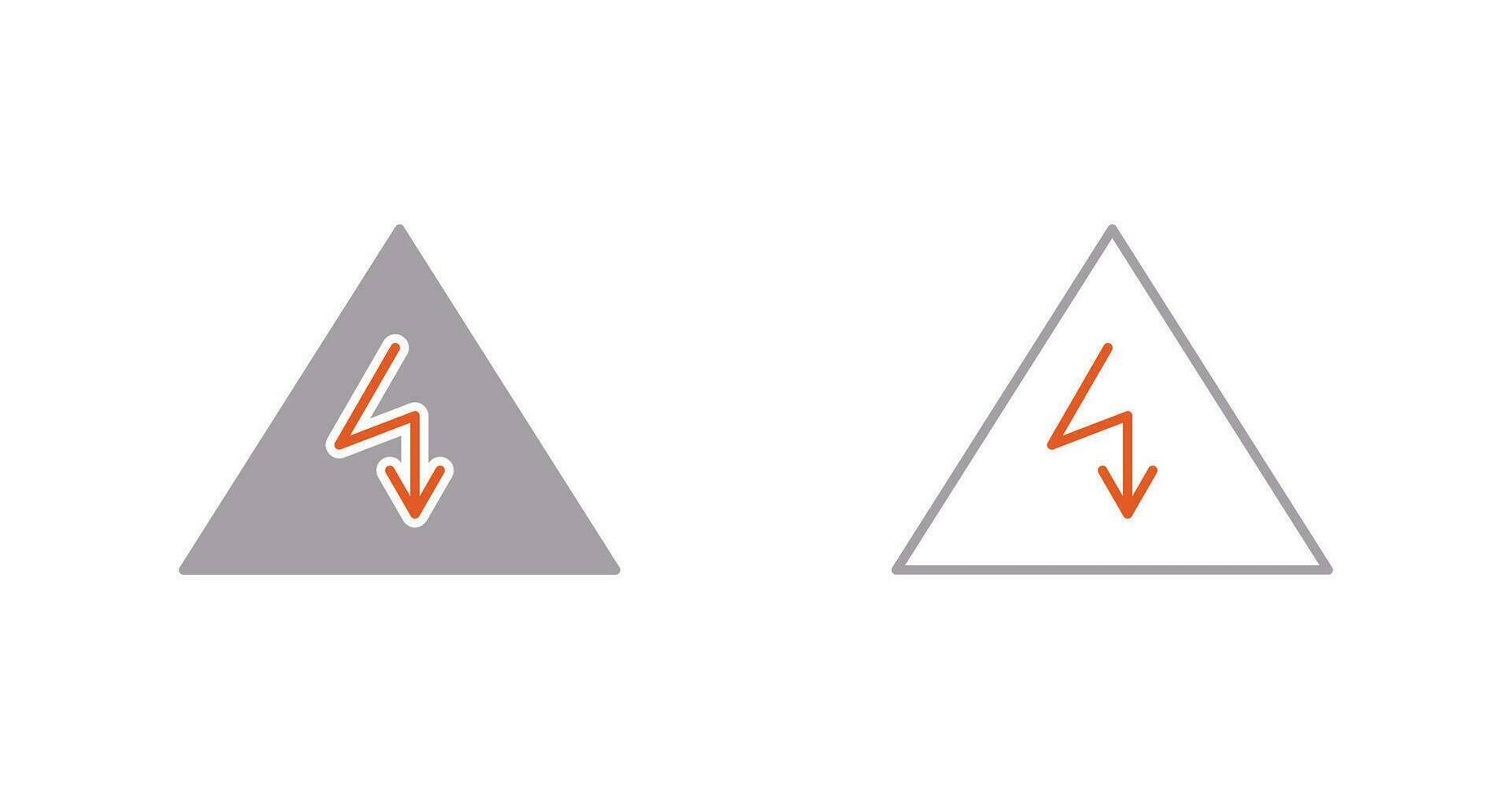 einzigartiges Stromgefahren-Vektorsymbol vektor