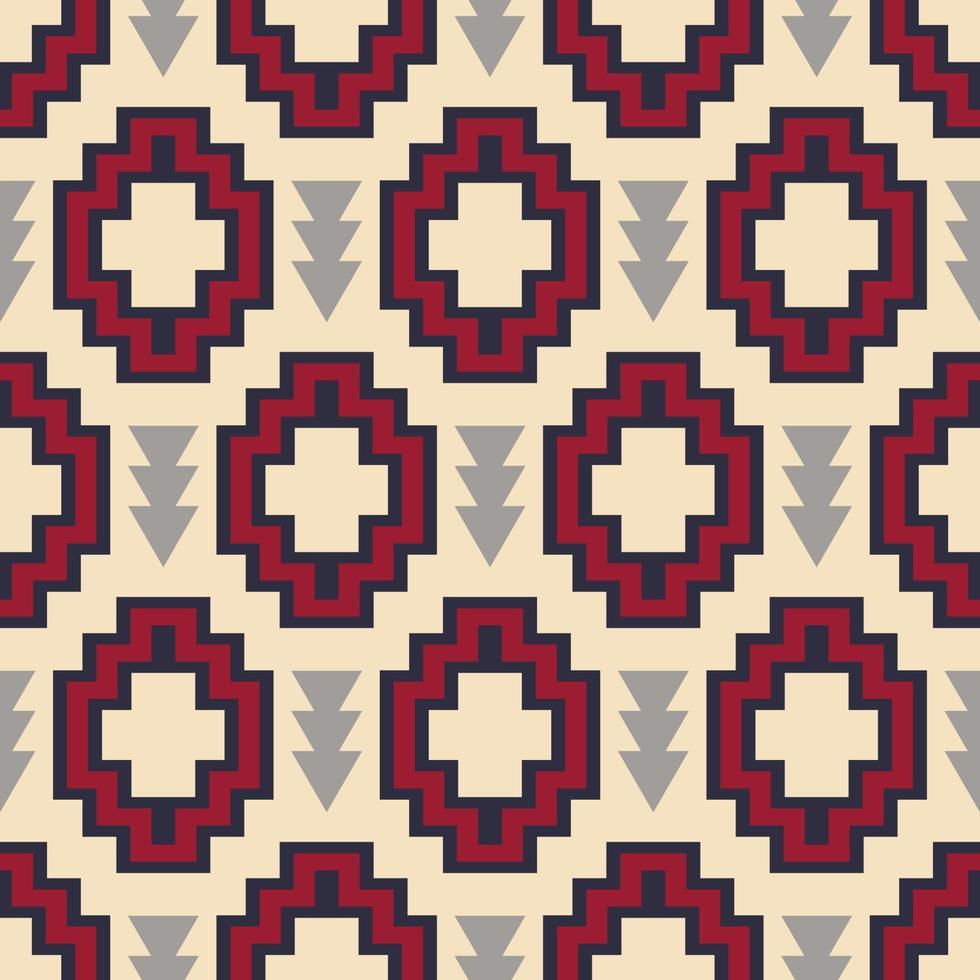 tribal sydvästra infödda amerikanska navajo mönster vektor