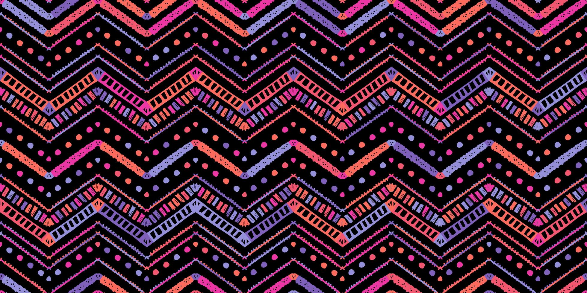 Retro-Zickzackmuster im afrikanischen Stil. Chevron-Design vektor