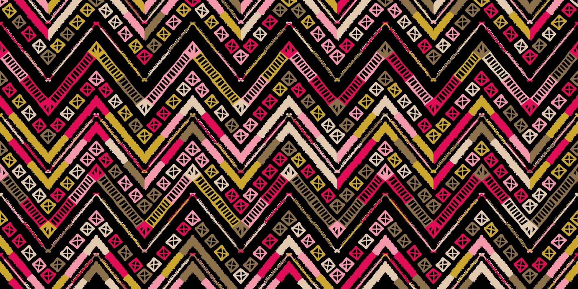 Retro-Zickzackmuster im afrikanischen Stil. Chevron-Design vektor