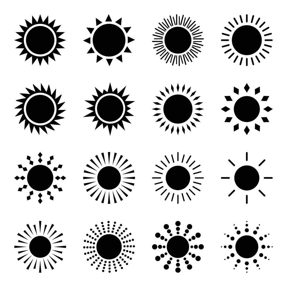 Sonne Symbol Vektor. Sonne Symbol Vektor-Illustration vektor