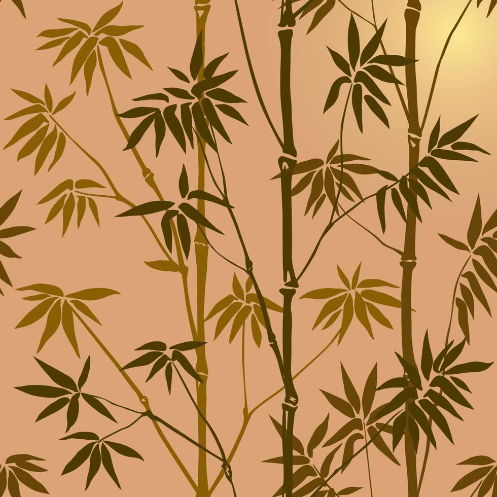 Bambus nahtlose Muster vektor