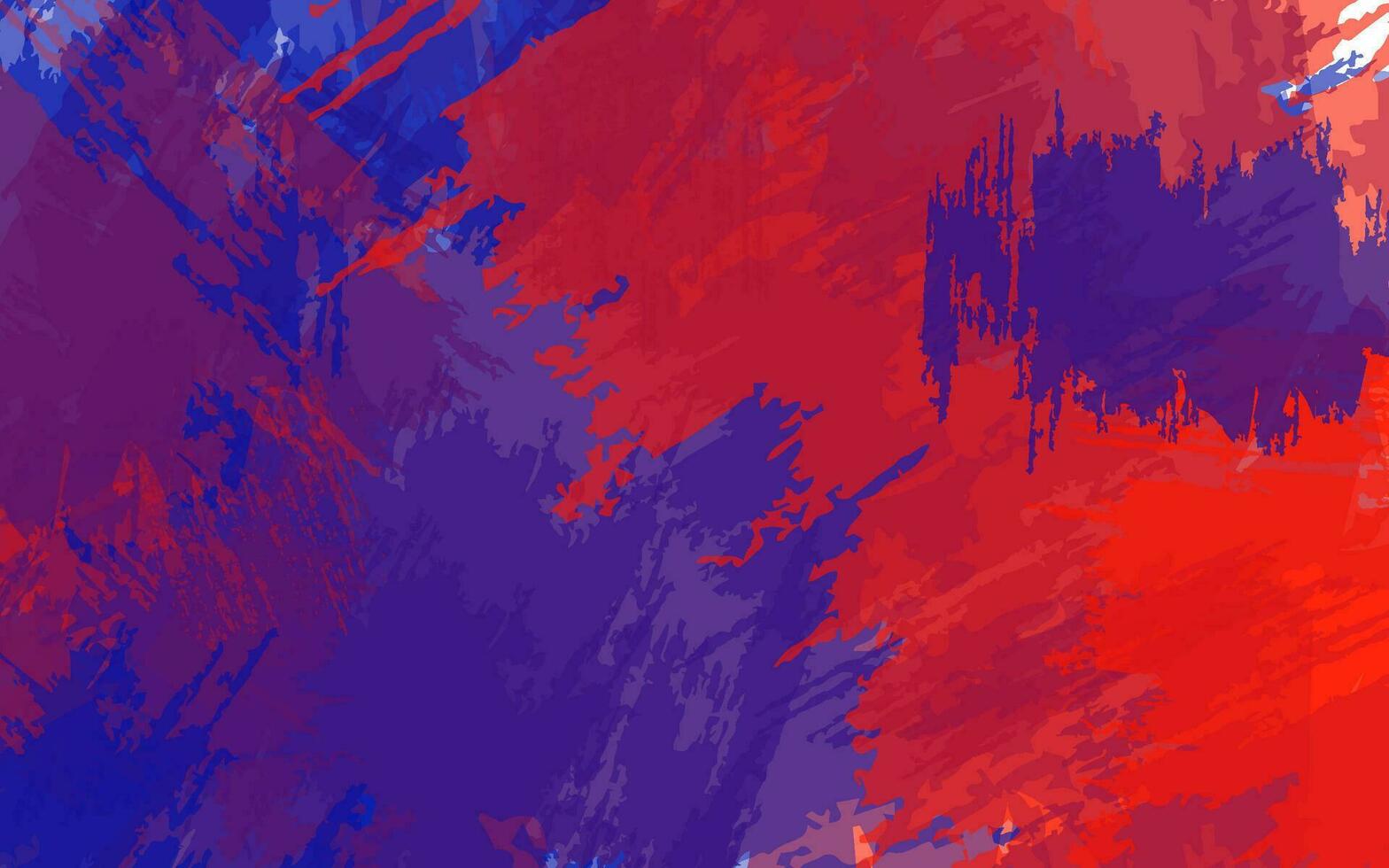 abstrakt Grunge Textur Spritzen Farbe Blau und rot Farbe Hintergrund vektor