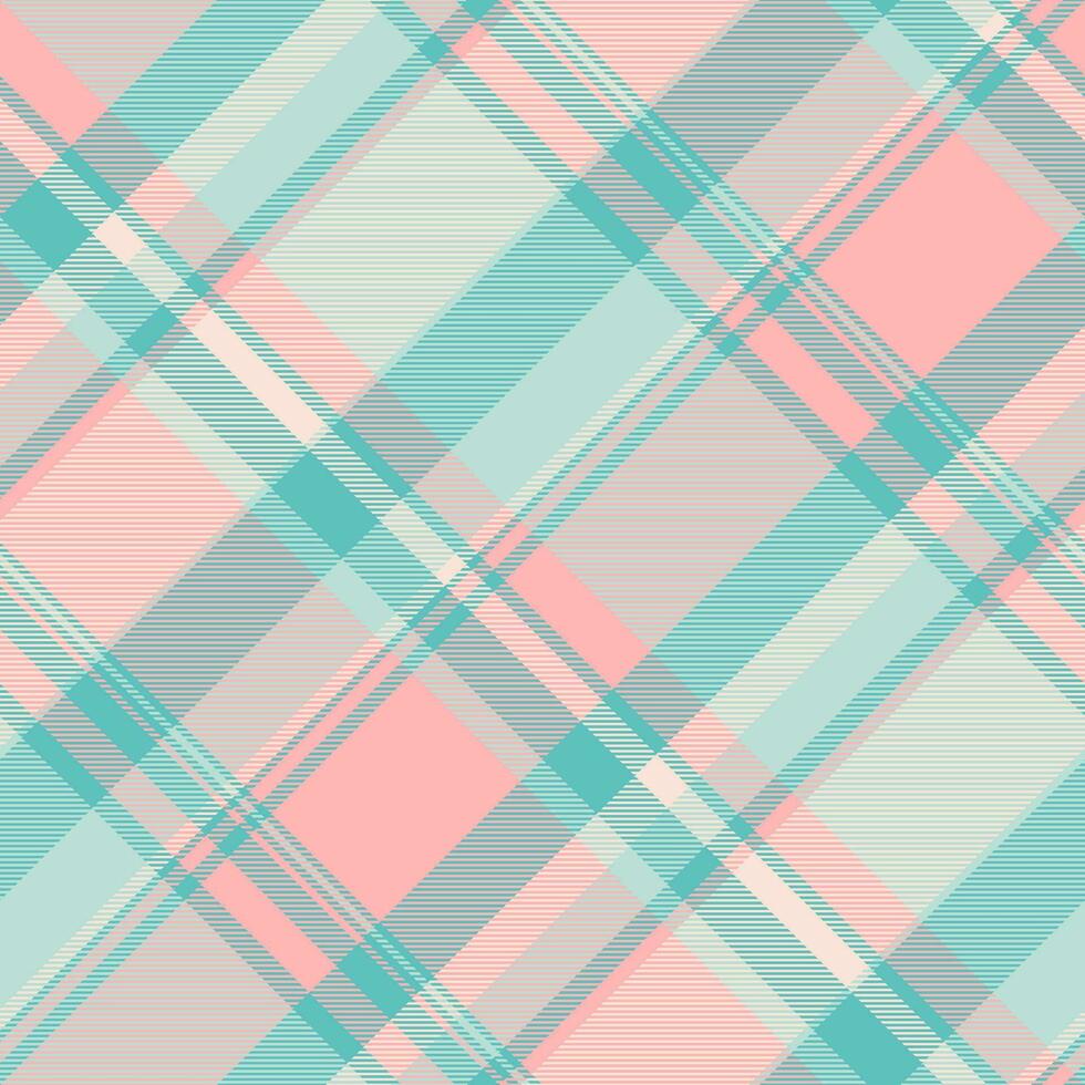 bakgrund textil- textur av sömlös tyg pläd med en kolla upp tartan mönster vektor. vektor