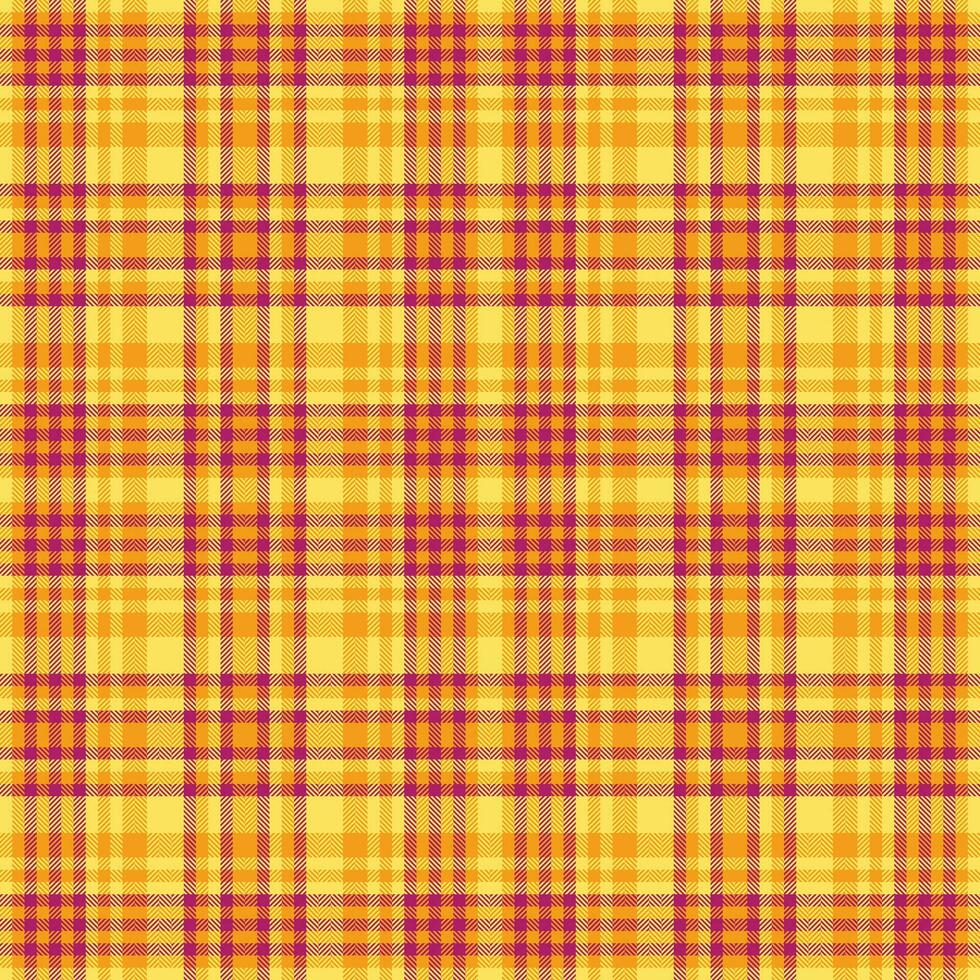 prüfen Vektor Textur von Plaid Stoff nahtlos mit ein Tartan Muster Hintergrund Textil.