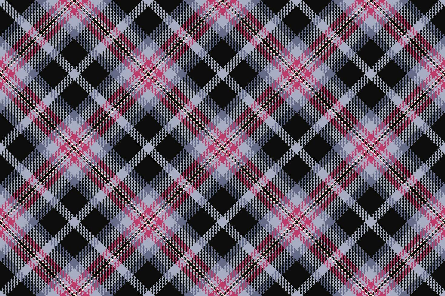 nahtlos Stoff Plaid von Muster Hintergrund Tartan mit ein Textil- prüfen Vektor Textur.