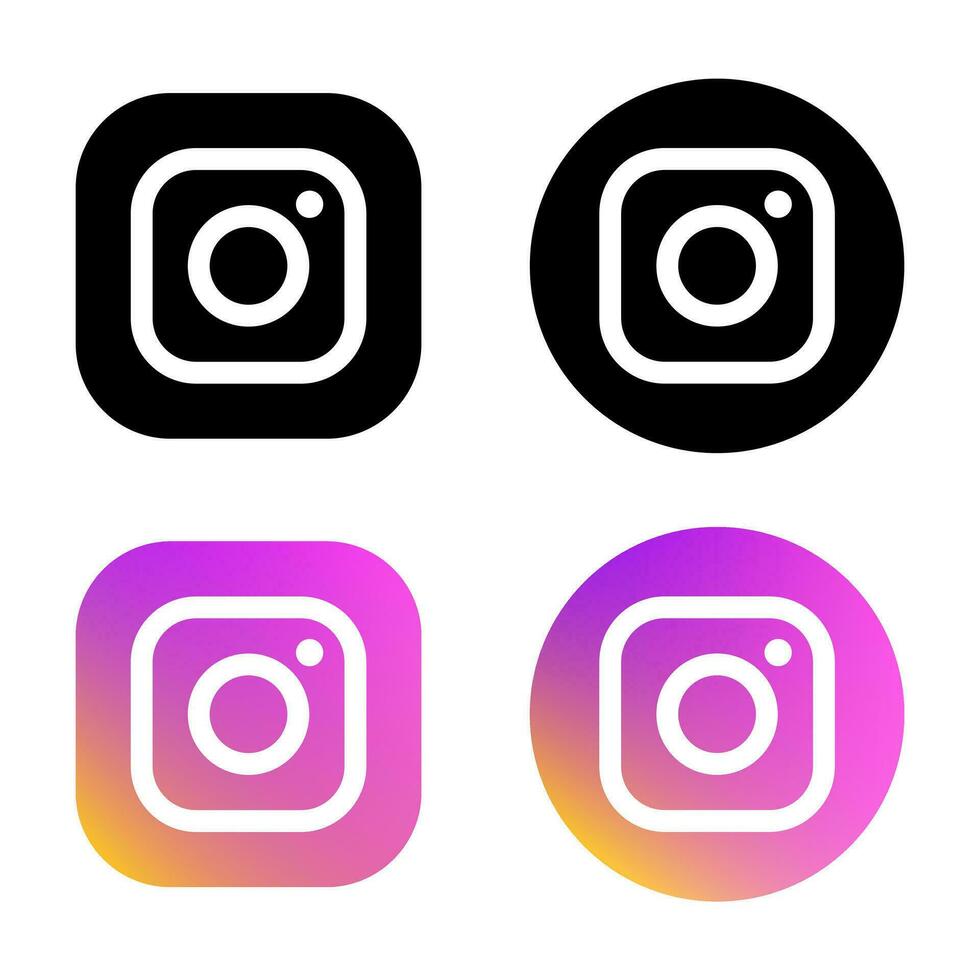 instagram Logo Symbol Vektor im eben Stil. Sozial Medien App