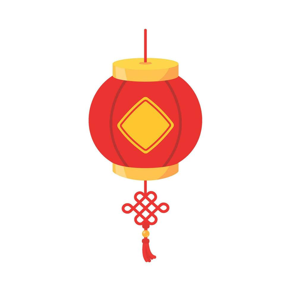Chinesisch rot Laterne zum Dekoration während Chinesisch Neu Jahr Festival vektor