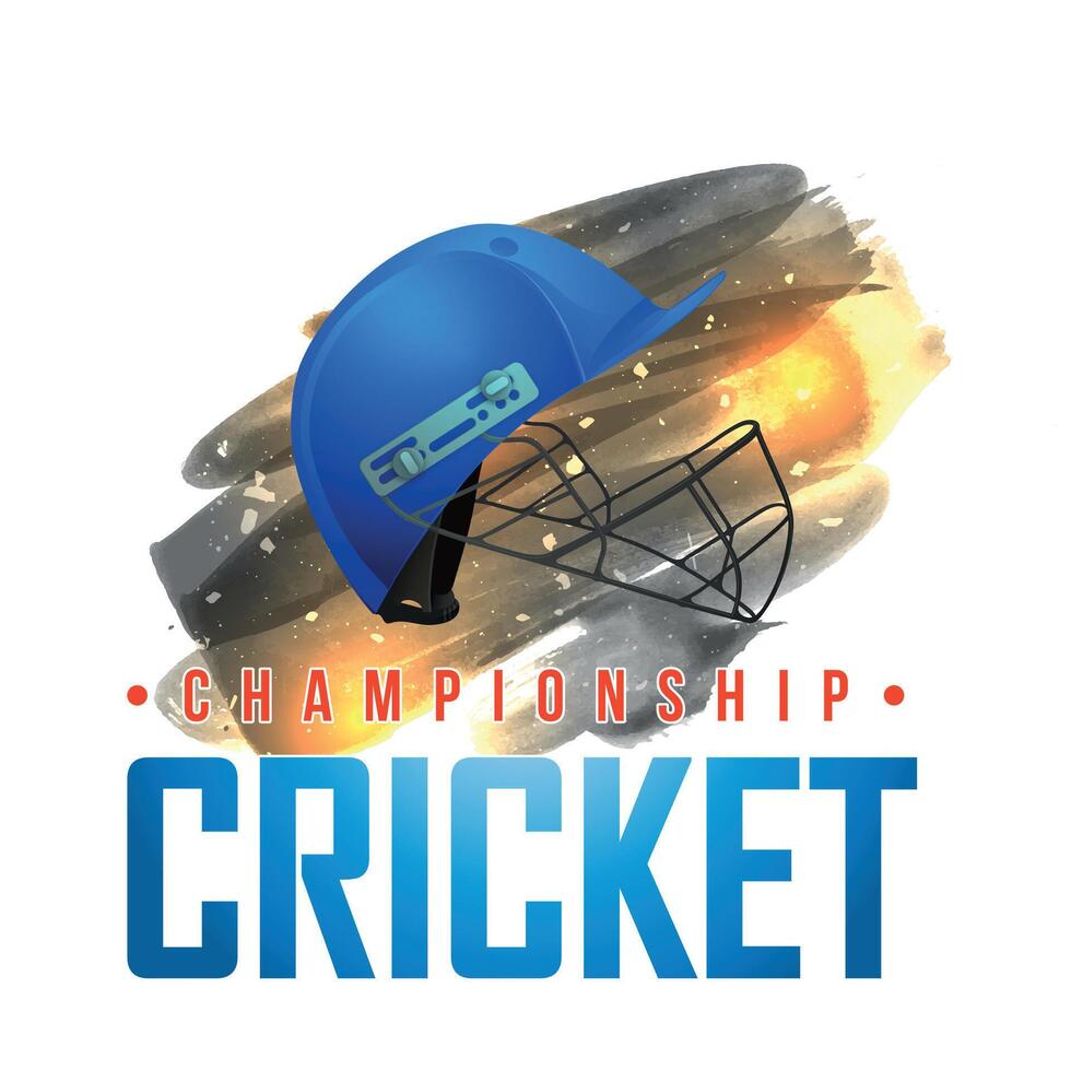 cricket hjälm logotyp vektor