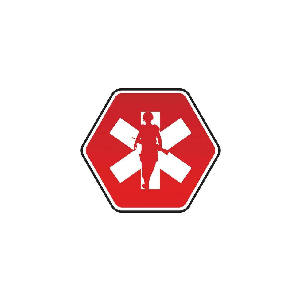 medizinisch Krieg Logo Vektor