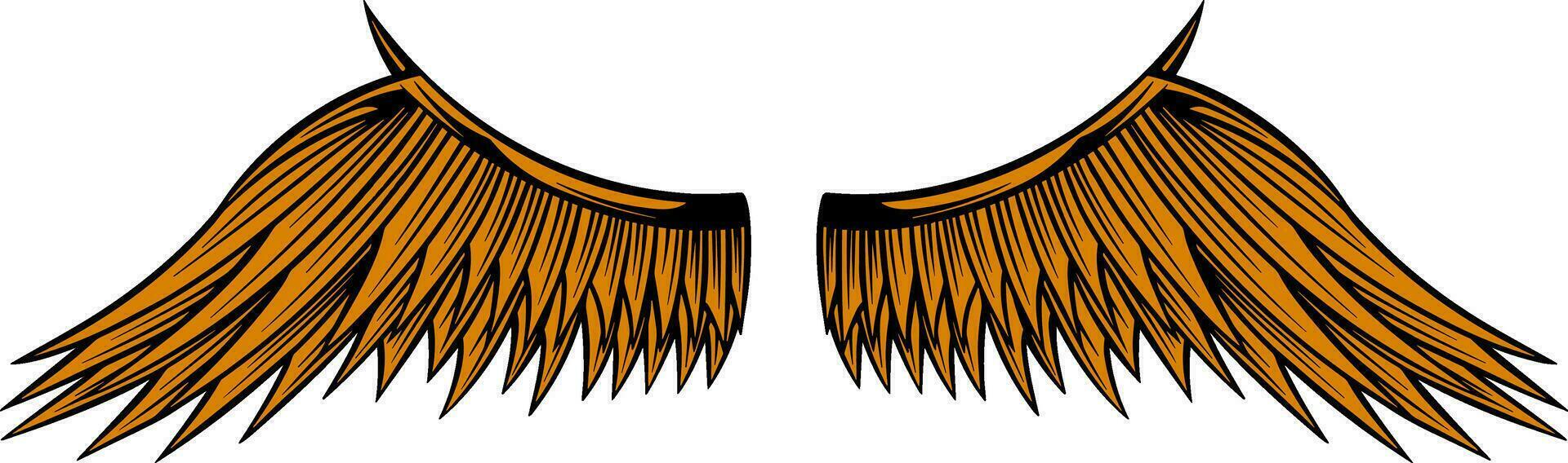 Örn vingar vektor design. illustration