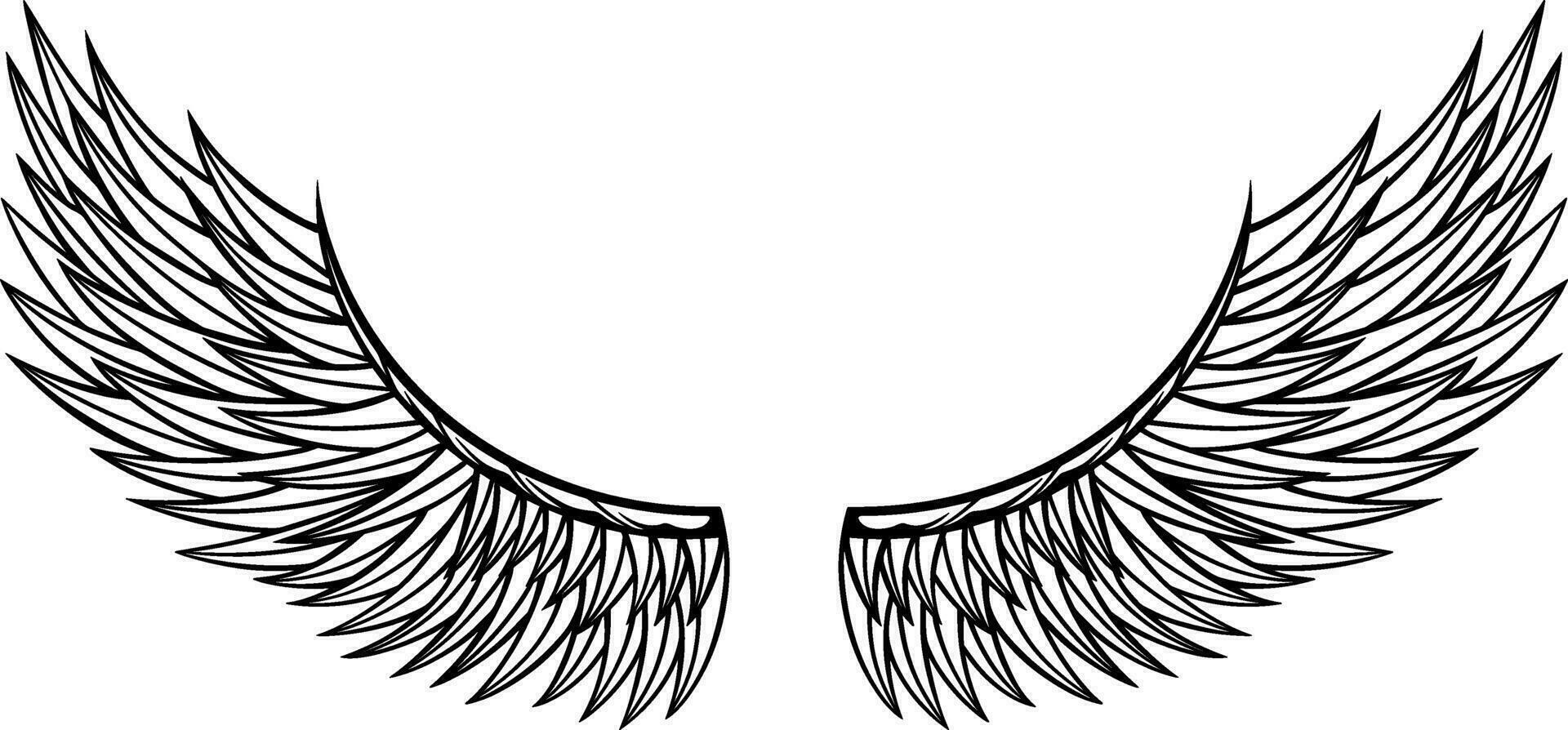 Adler Flügel Vektor Design. Illustration