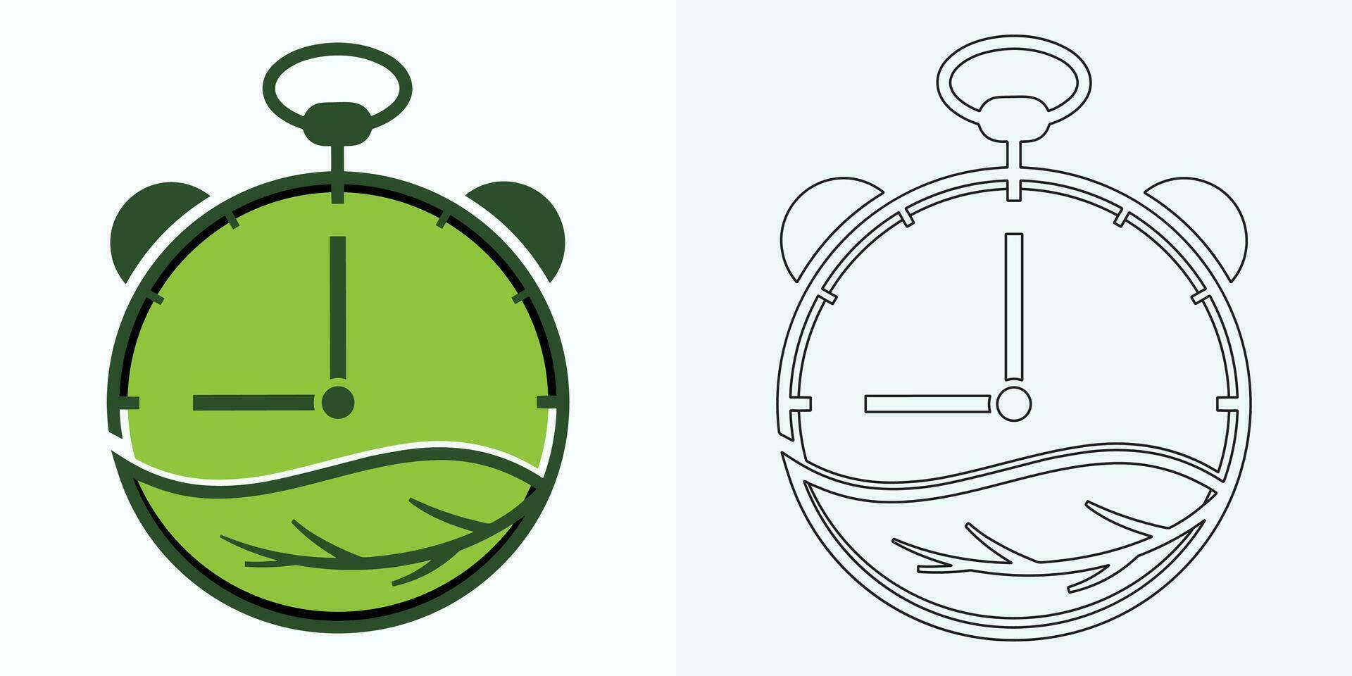 Neu Stil analog Uhr eben Vektor Symbol. Symbol von Zeit Management, Chronometer mit Stunde, Minute, und zweite Pfeil. einfach Illustration isoliert auf ein Weiß Hintergrund.