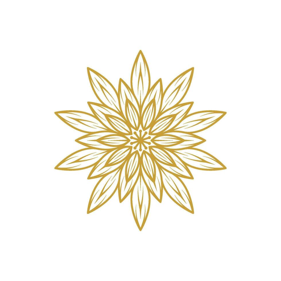 mandala blomma stock element samling uppsättning vektor