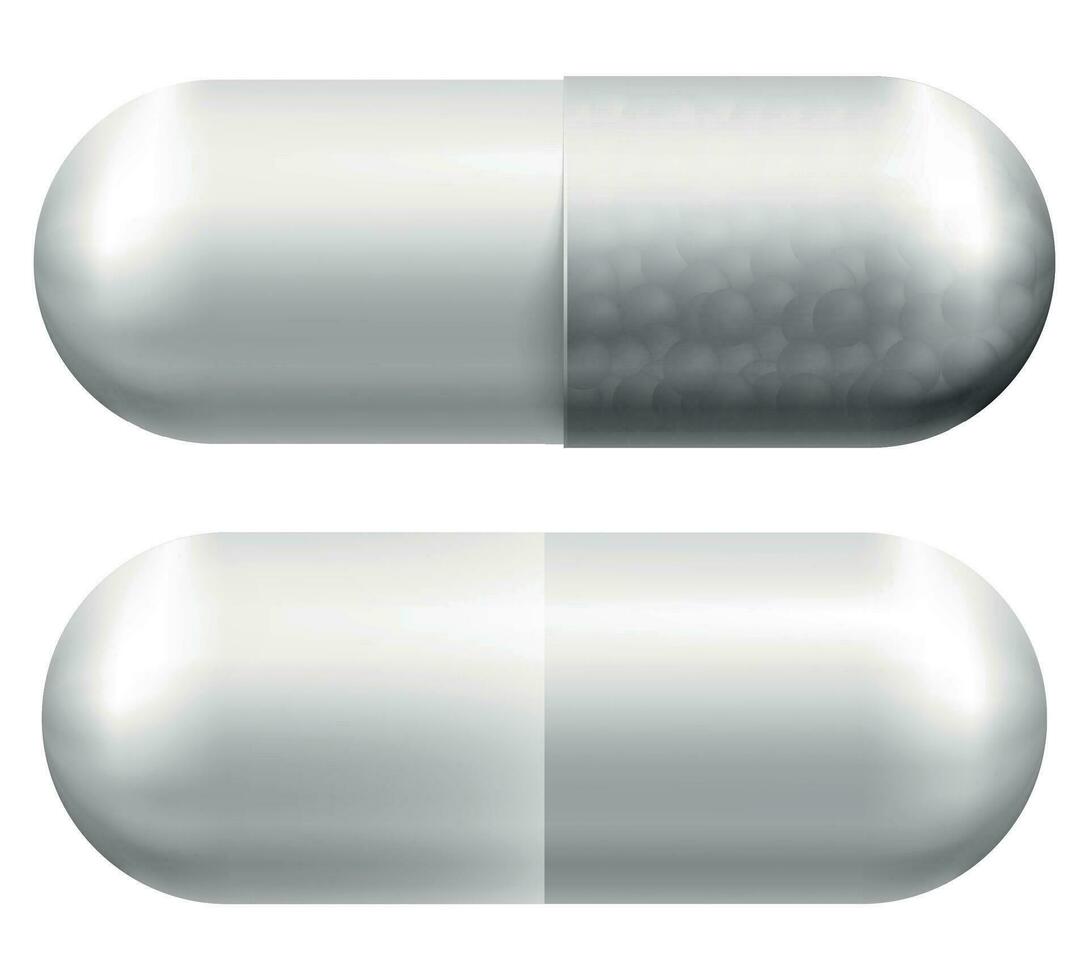 medicinsk piller. vektor illustration isolerat på vit bakgrund