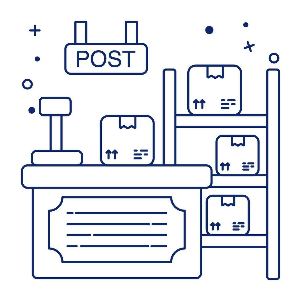 kreativ Design Symbol von Post Büro vektor