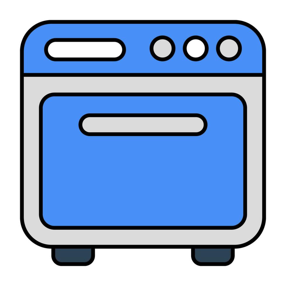 redigerbar design ikon av matlagning räckvidd vektor