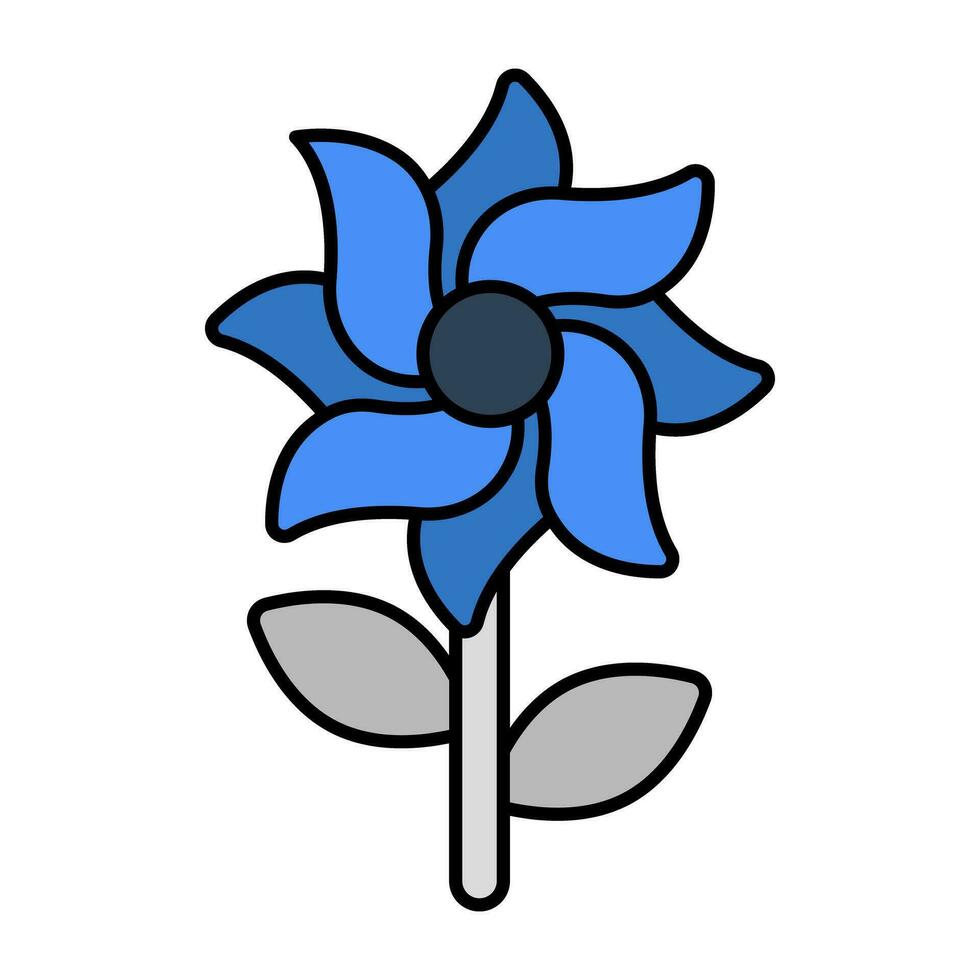 modern design ikon av blomma vektor