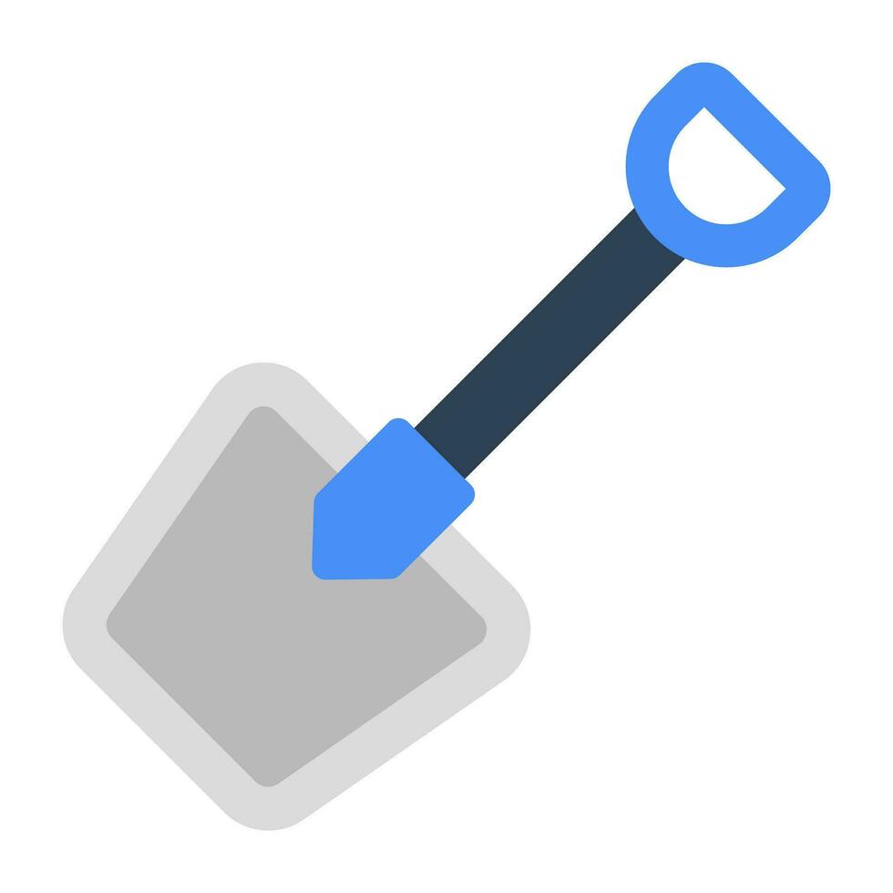 redigerbar design ikon av skyffel vektor