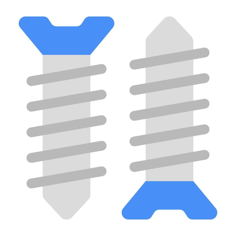 unik design ikon av skruvbult vektor