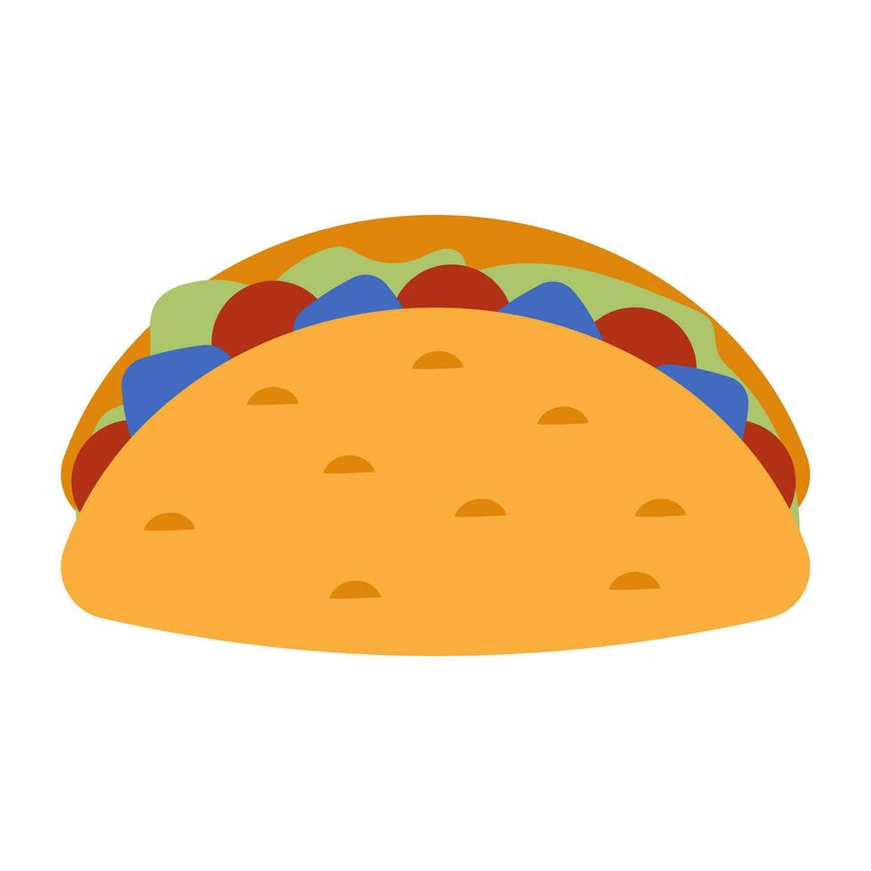 en mun vattning ikon av taco vektor
