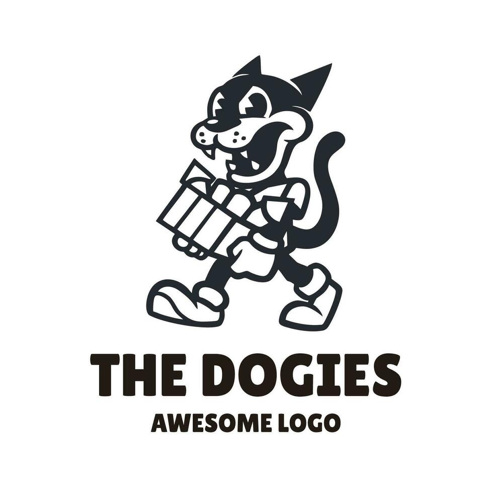 de dogies logotyp vektor