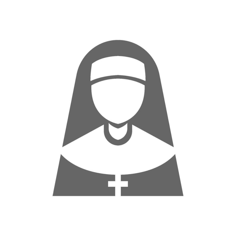 Nonne Symbol Logo Design vektor