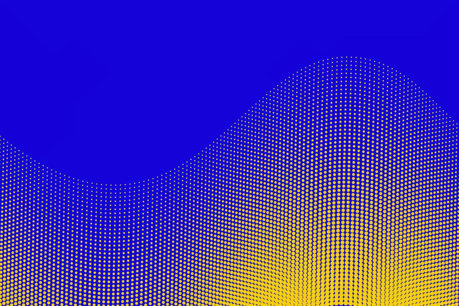 Blau und Gelb, wellig Punkte, Halbton Textur, Pop Kunst Comic Buch Design, abstrakt Hintergrund vektor