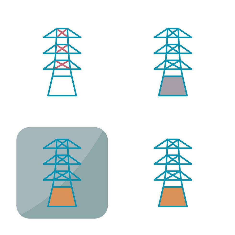 einzigartiges Turmvektorsymbol vektor