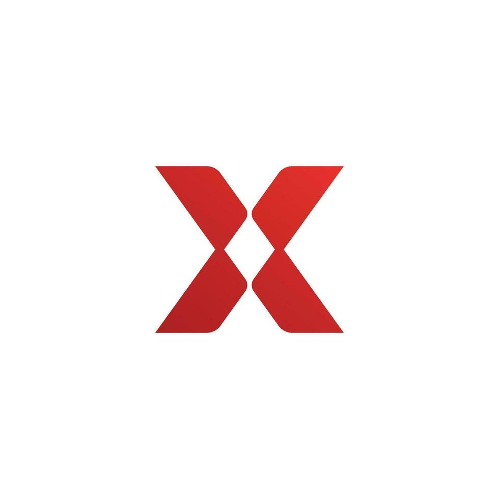 x Brief Logo Vorlage Vektordesign vektor