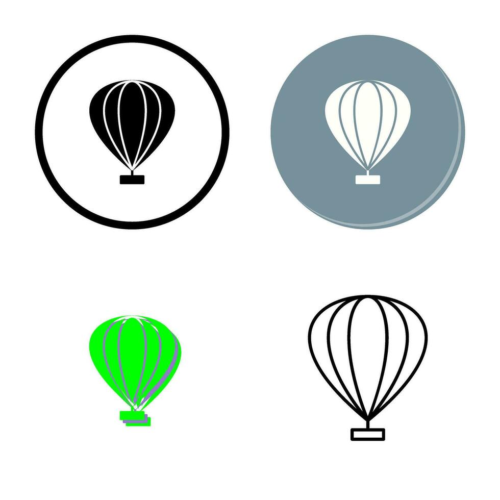 varm luft ballong vektor ikon